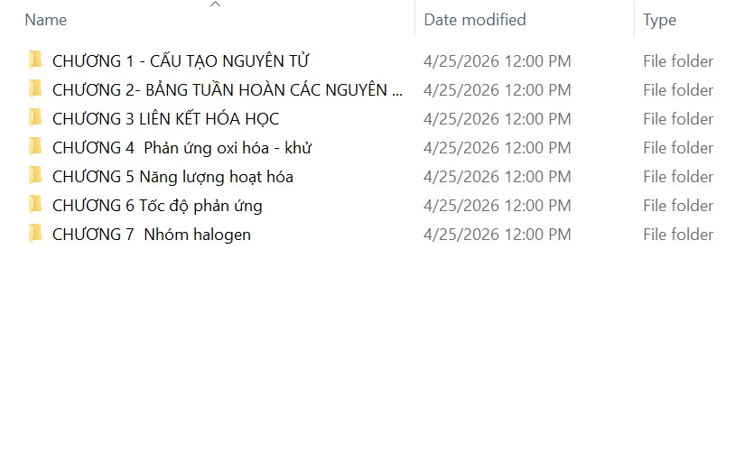 [KHO TÀI LIỆU GIÁO ÁN] BỘ TÀI LIỆU CHUYÊN ĐỀ BỒI DƯỠNG ÔN HÈ, DẠY THÊM HÓA HỌC LỚP 10 CẢ NĂM - SÁCH kntt 2026